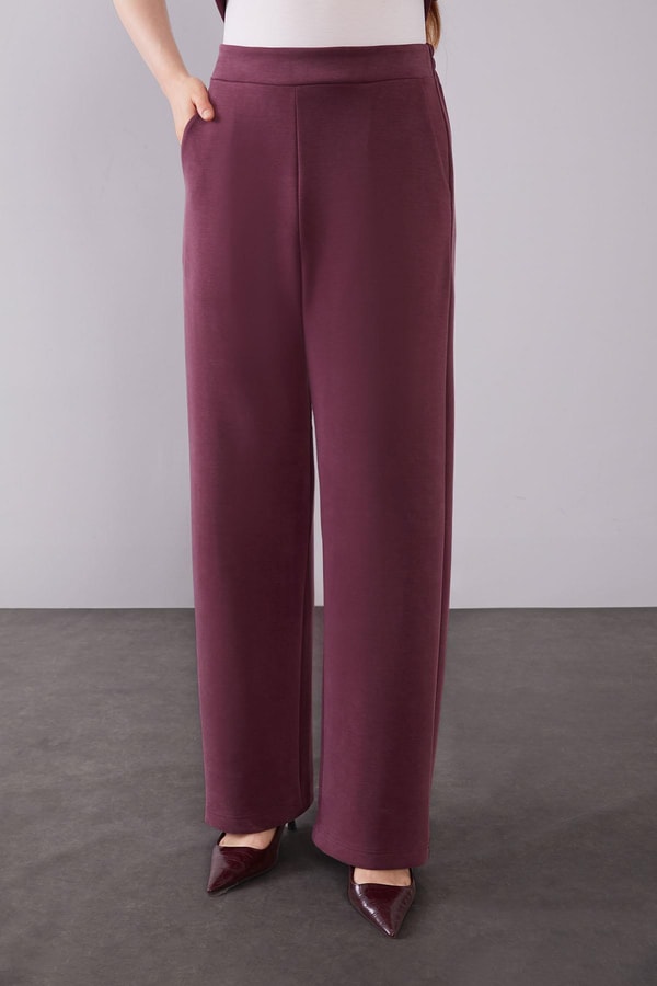 LevidorBordo Omuz Aksesuar Detaylı İkili Takım