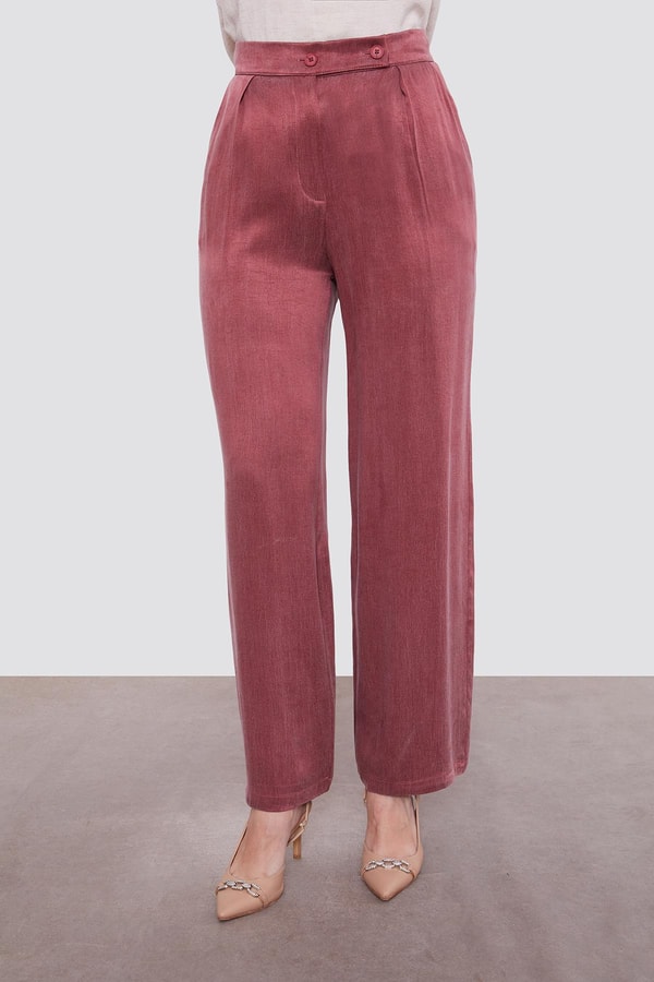 LevidorBordo Tül Manşet Detaylı Cupra İkili Takım