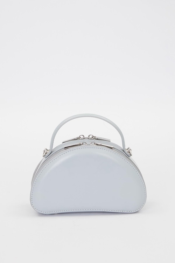 LevidorBuz Mavisi Yarım Ay Model Omuz Çantası