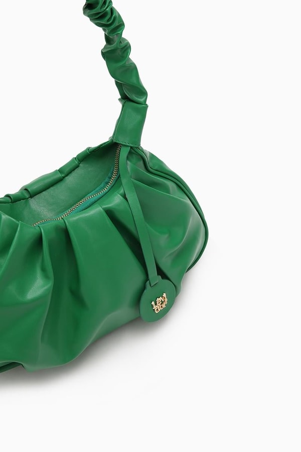 LevidorÇağla Yeşili Büzgü Askılı Omuz Çantası