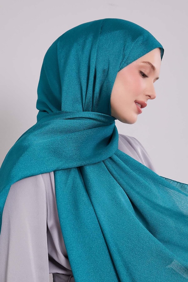 LevidorÇağla Yeşili Cristal Yoryo Şal