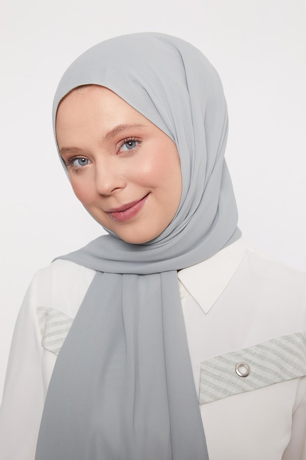 LevidorÇağla Yeşili Lux Şifon Şal