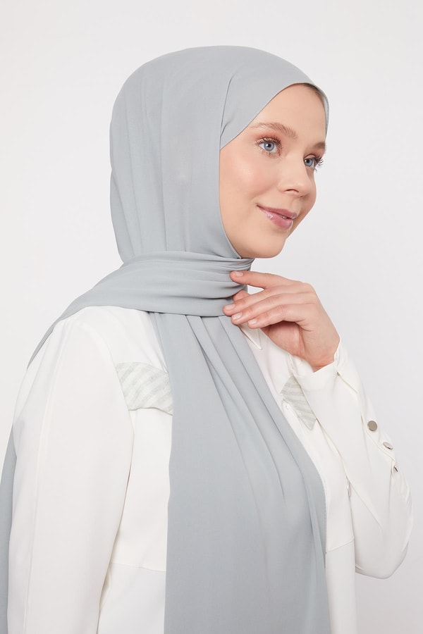 LevidorÇağla Yeşili Lux Şifon Şal