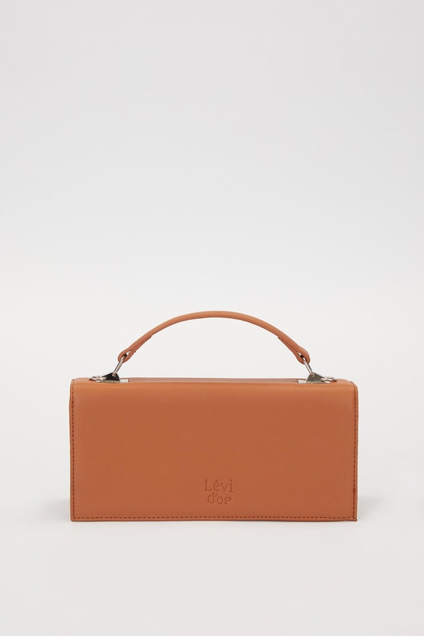 LevidorCamel Çevirmeli Kilitli Omuz Çantası
