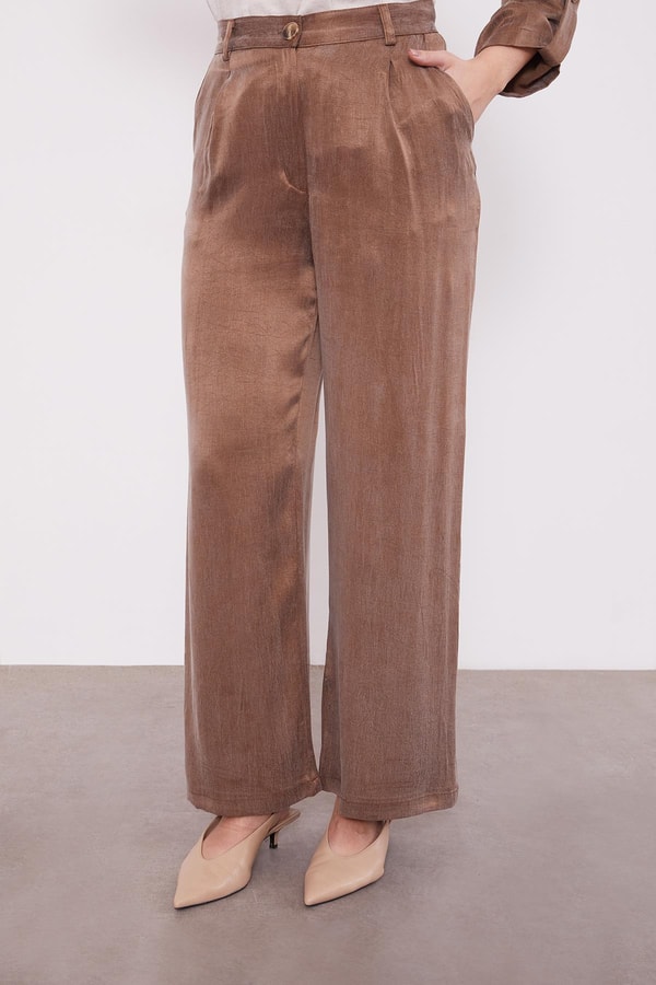 LevidorCamel Cupro File Detaylı İkili Takım