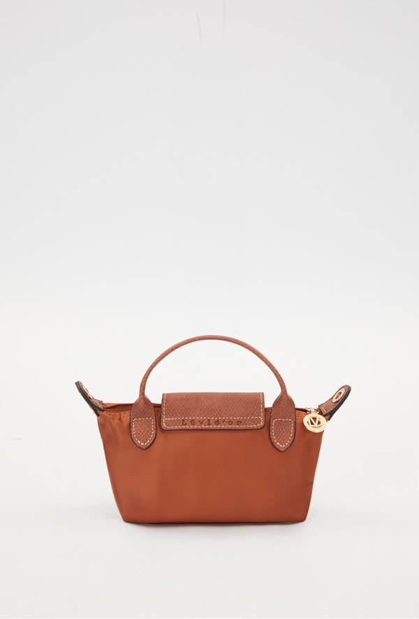 LevidorCamel Deri Kapak Detaylı El Çantası