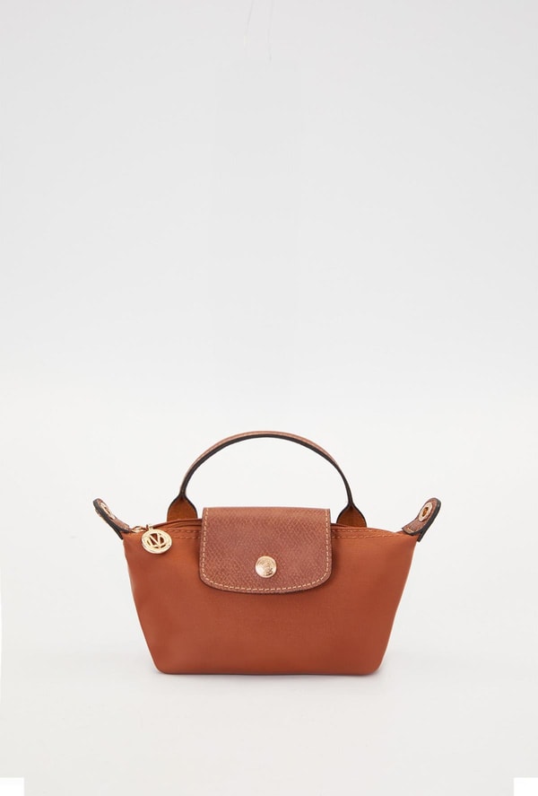 LevidorCamel Deri Kapak Detaylı El Çantası