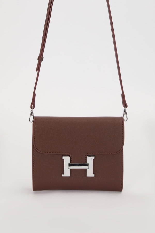 LevidorCamel Düz Form Omuz Çantası