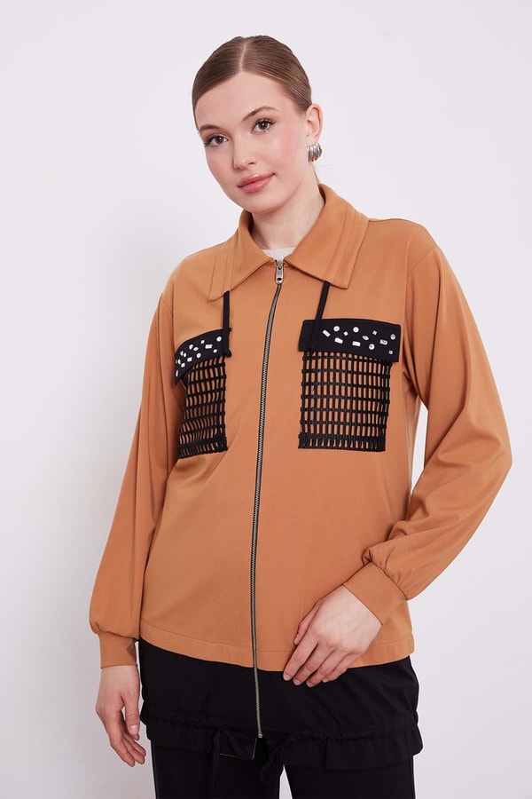 LevidorCamel File Cep Detaylı İkili Takım