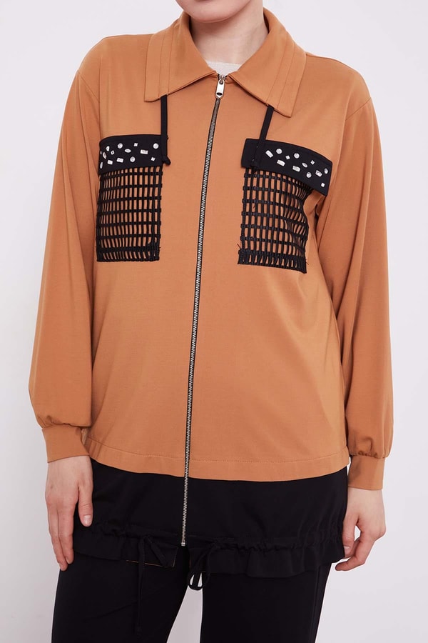 LevidorCamel File Cep Detaylı İkili Takım