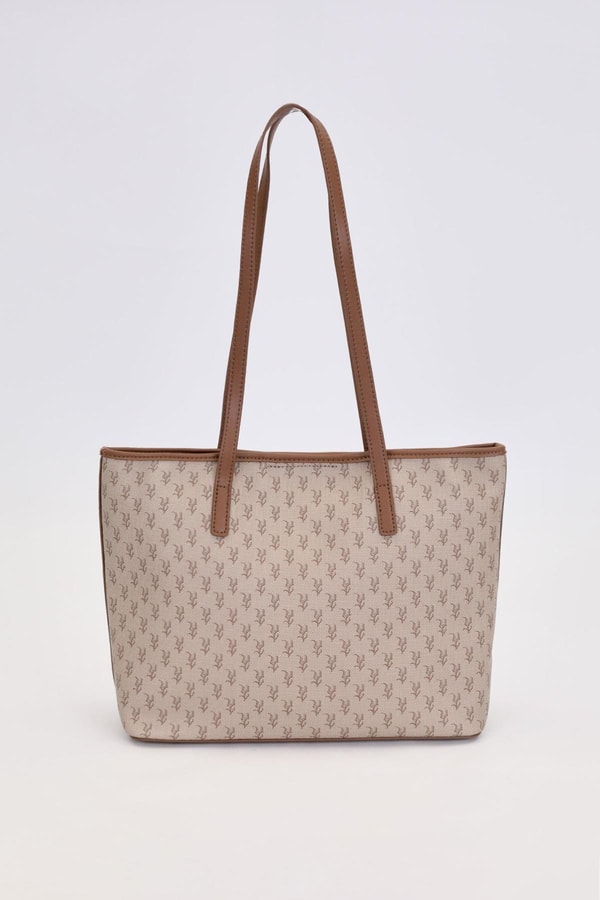 LevidorCamel Gold Akseusar Detaylı Omuz Çantası