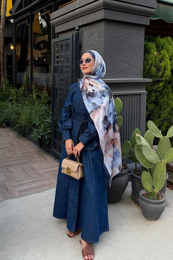 LevidorCamel Kilit Çevirmeli Omuz Çantası