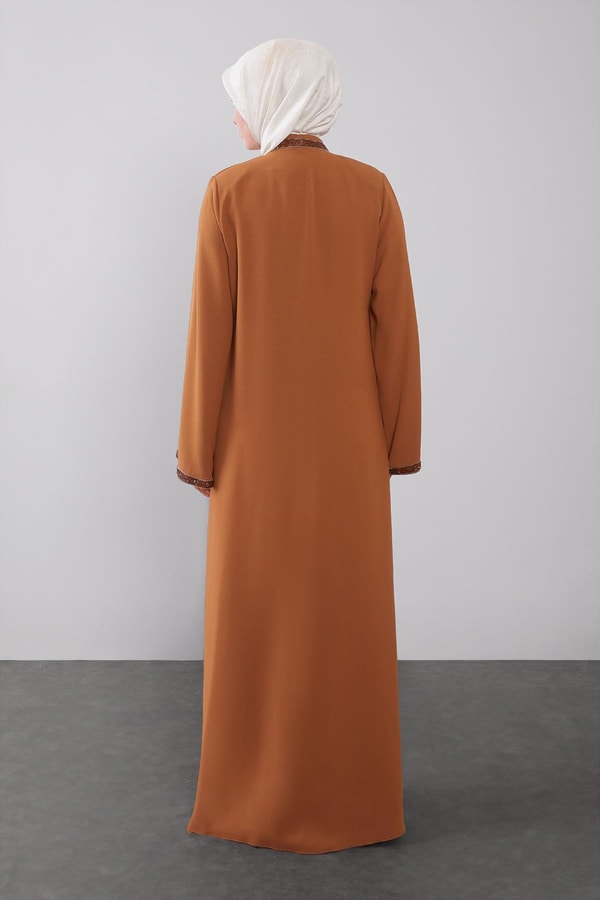 LevidorCamel Önü Taşlı Ferace