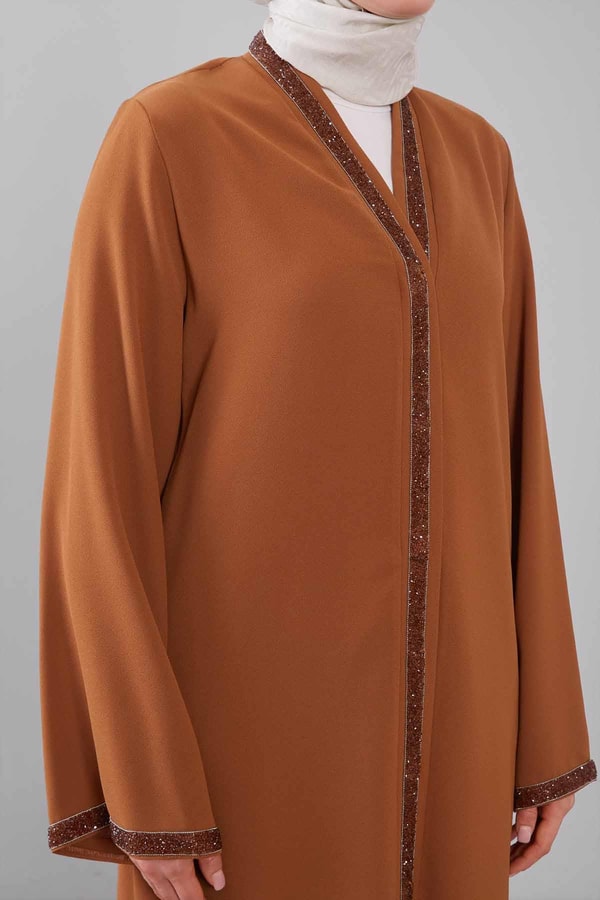 LevidorCamel Önü Taşlı Ferace