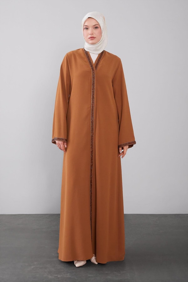 LevidorCamel Önü Taşlı Ferace