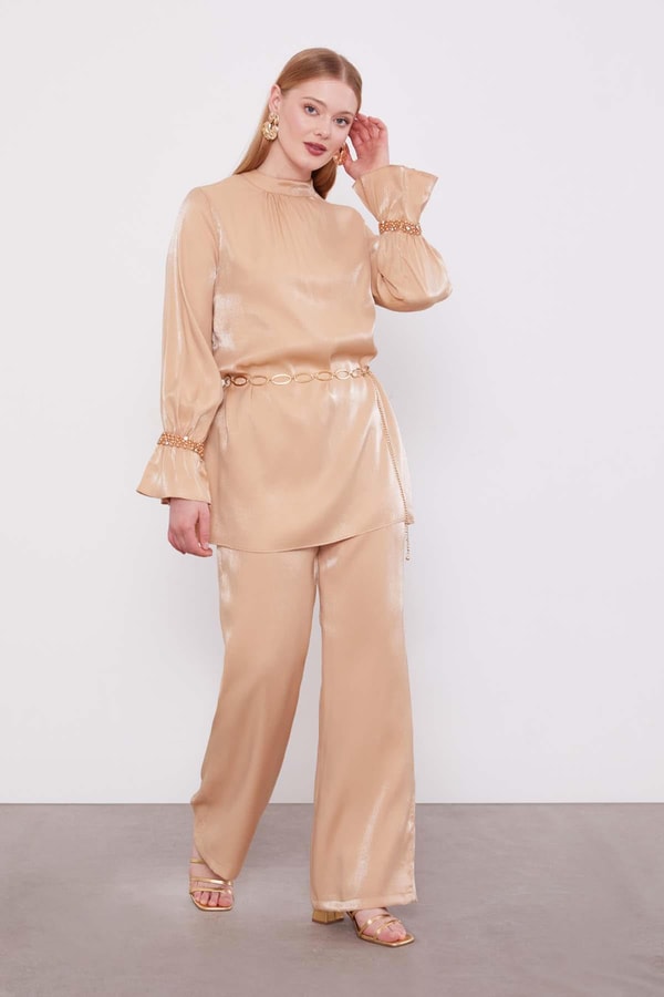 LevidorCamel Taş Detaylı İkili Takım