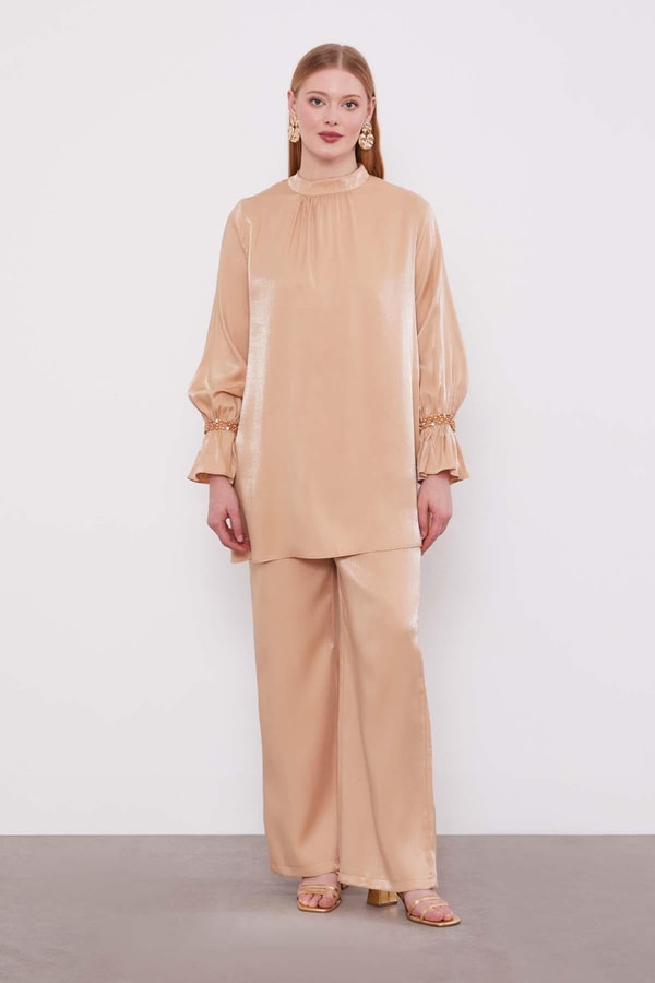 LevidorCamel Taş Detaylı İkili Takım