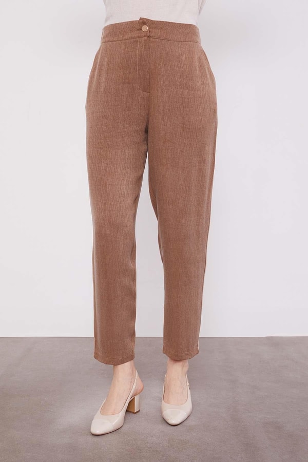 LevidorCamel Taşlı Şerit Detaylı İkili Takım