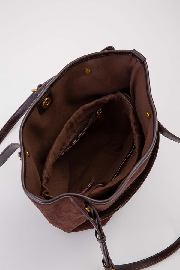 LevidorCamel Üçgen Form El Çantası