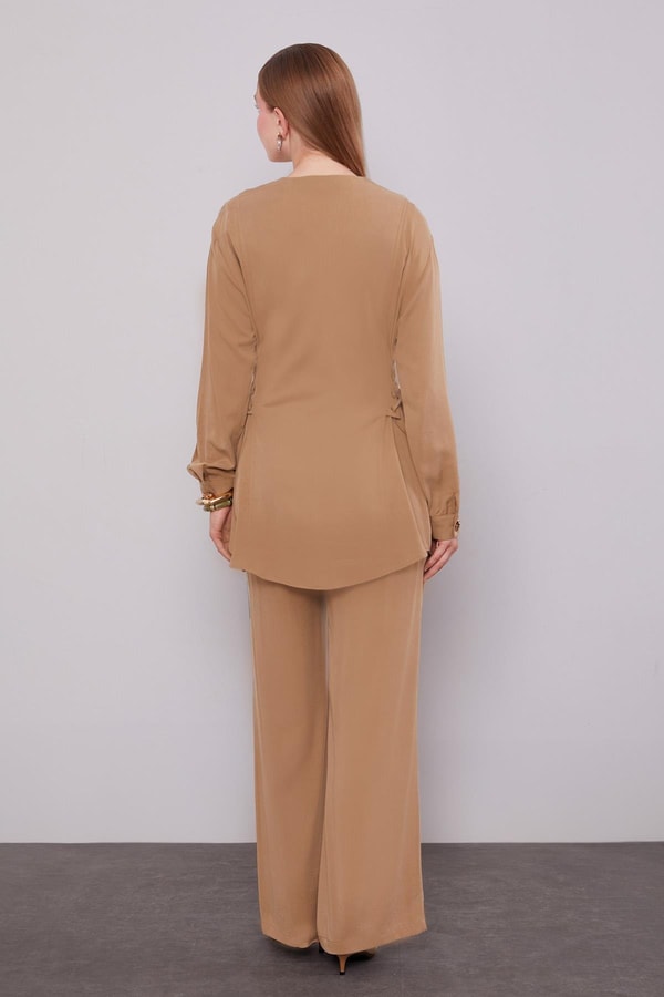 LevidorCamel Yan Örgü Model İkili Takım