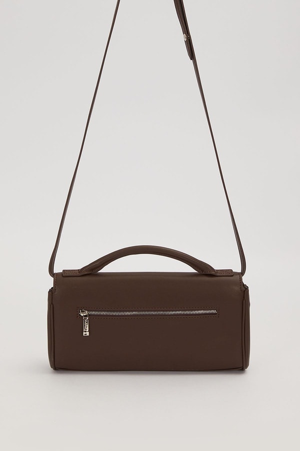 LevidorCamel Yatay Form Omuz Çantası