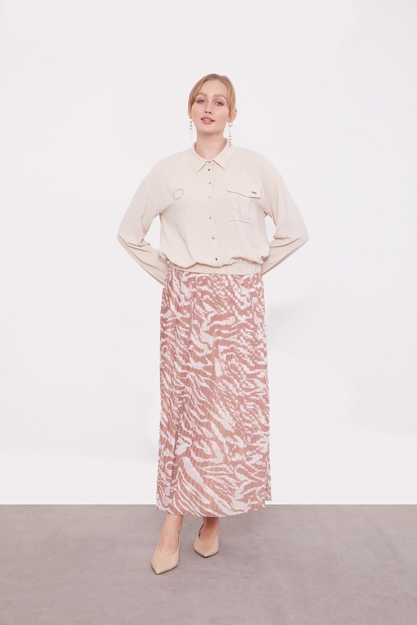 LevidorCamel Zebra Desen Etek