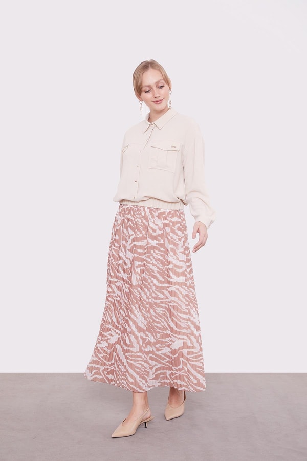 LevidorCamel Zebra Desen Etek