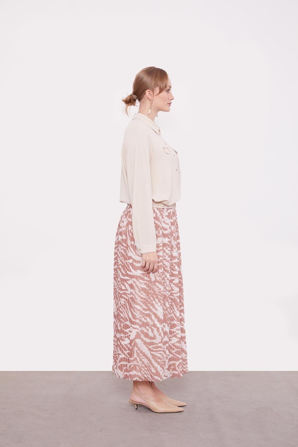 LevidorCamel Zebra Desen Etek