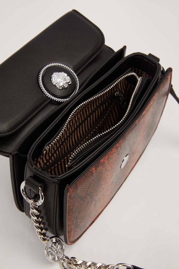 LevidorCamel Zincir Ve Deri Askılı Omuz Çantası