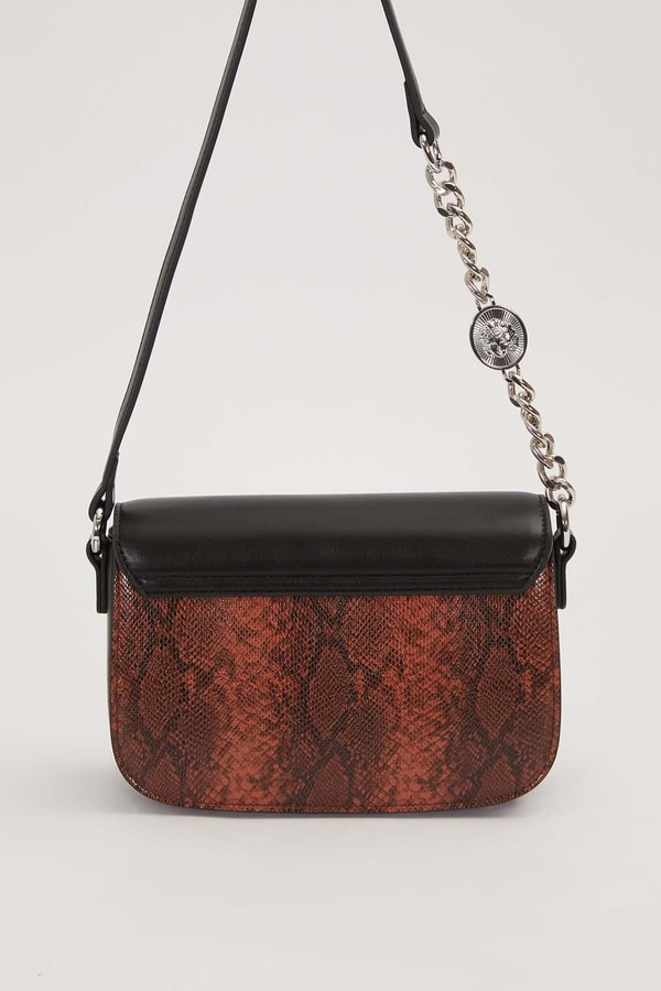 LevidorCamel Zincir Ve Deri Askılı Omuz Çantası