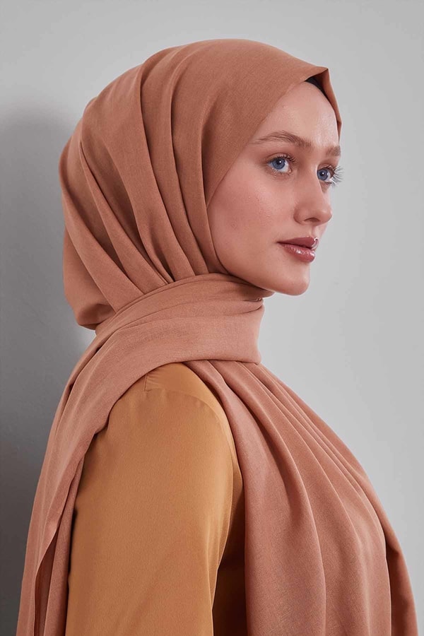 LevidorCappuccino Düz Tensel Şal