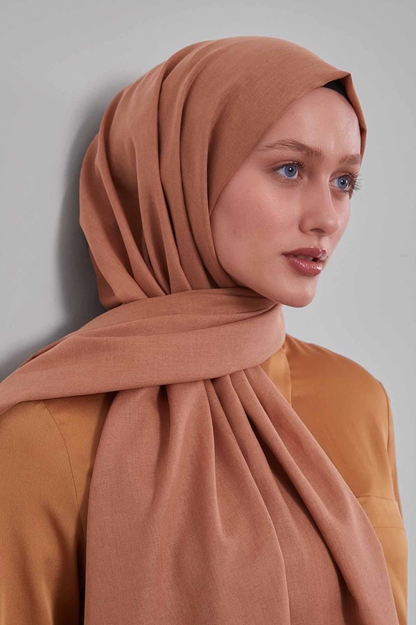 LevidorCappuccino Düz Tensel Şal