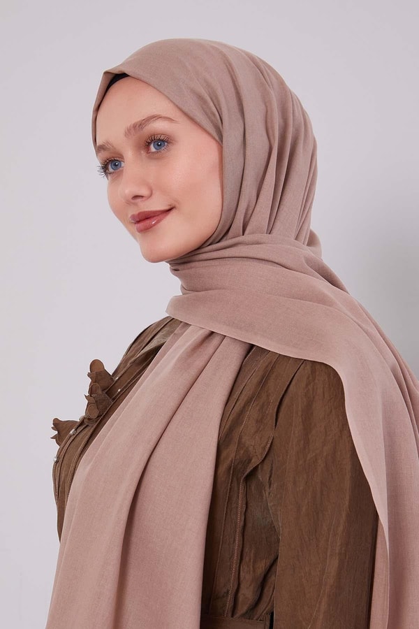 LevidorÇikolata Kahve Düz Tensel Şal
