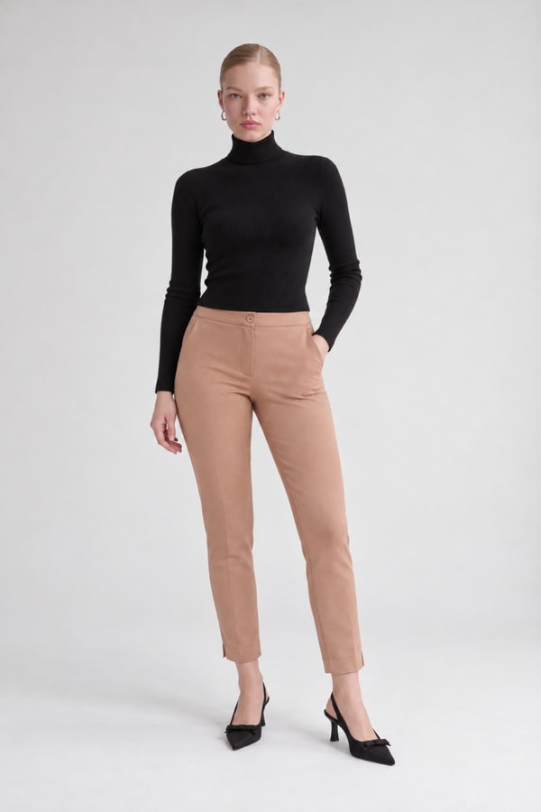 LevidorDar Paça Pantolon Camel
