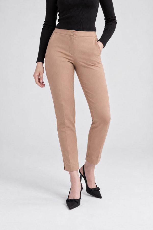 LevidorDar Paça Pantolon Camel