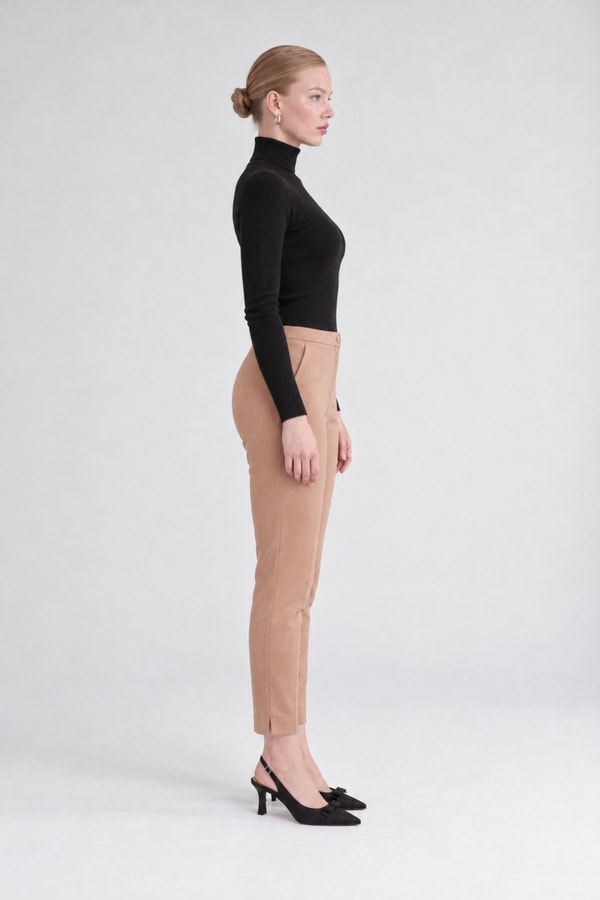 LevidorDar Paça Pantolon Camel