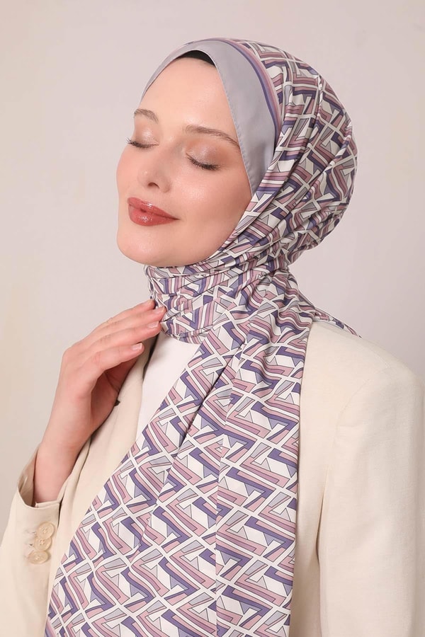 LevidorEflatun Zigzag Desen Club Şal