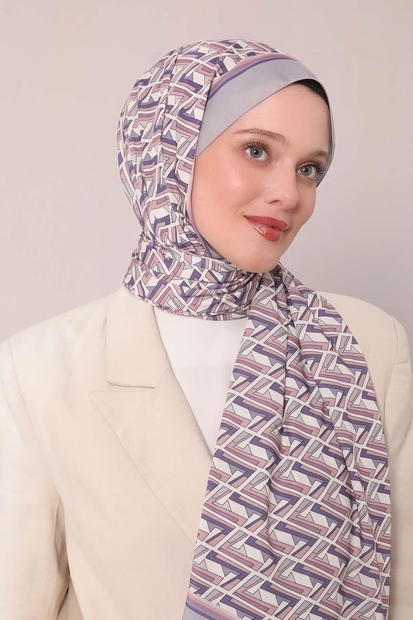 LevidorEflatun Zigzag Desen Club Şal