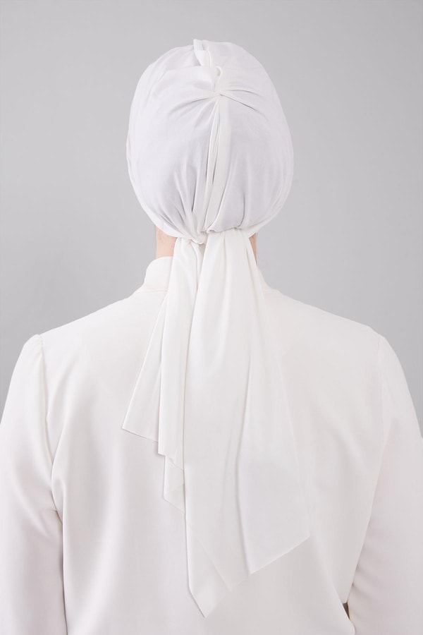 LevidorEkru Kelebek Desen Hazır Şal