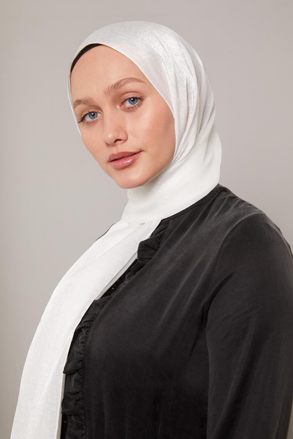 LevidorEkru Kristal Abiye Şal