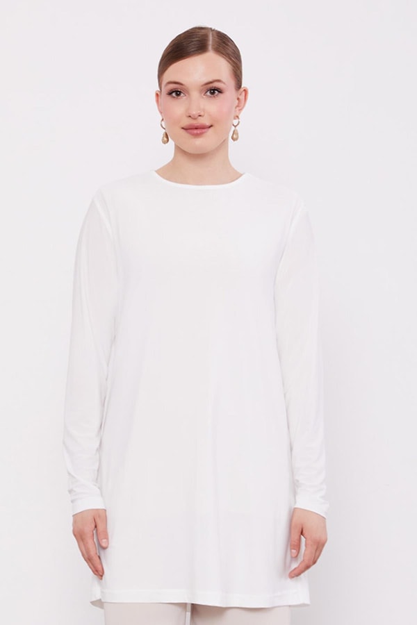 LevidorEkru Uzun Kollu Sandy İçlik