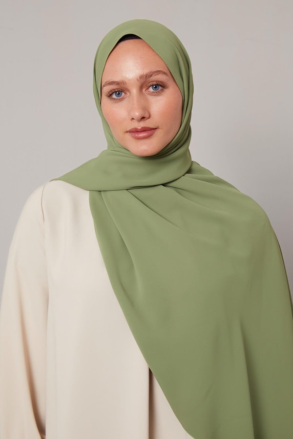 LevidorFıstık Yeşili Düz Trend Şal