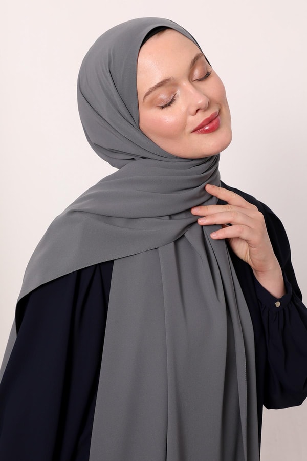 LevidorFüme Düz Medine İpeği Şal