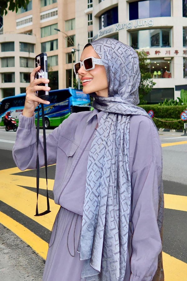 LevidorFüme L Desen İtalyan Jakar Şal