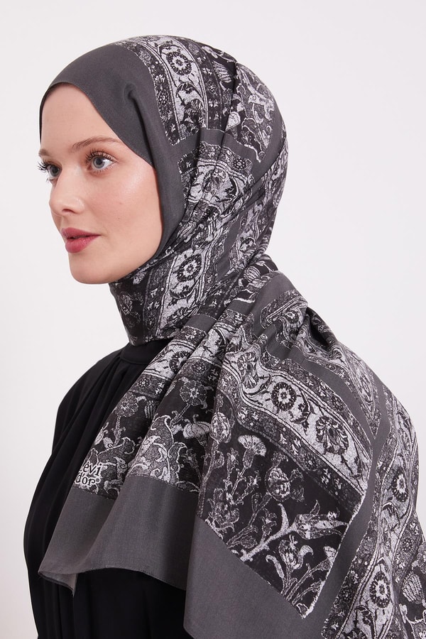 LevidorFüme Motif Desen Royal Şal