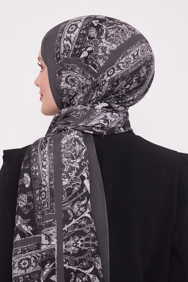 LevidorFüme Motif Desen Royal Şal