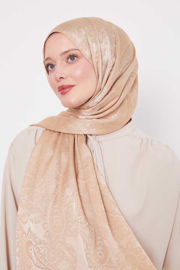 LevidorGold Etnik Desen İtalyan Jakar Şal