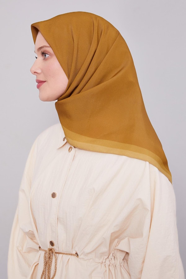 LevidorGold Kenar Şerit Aura Eşarp