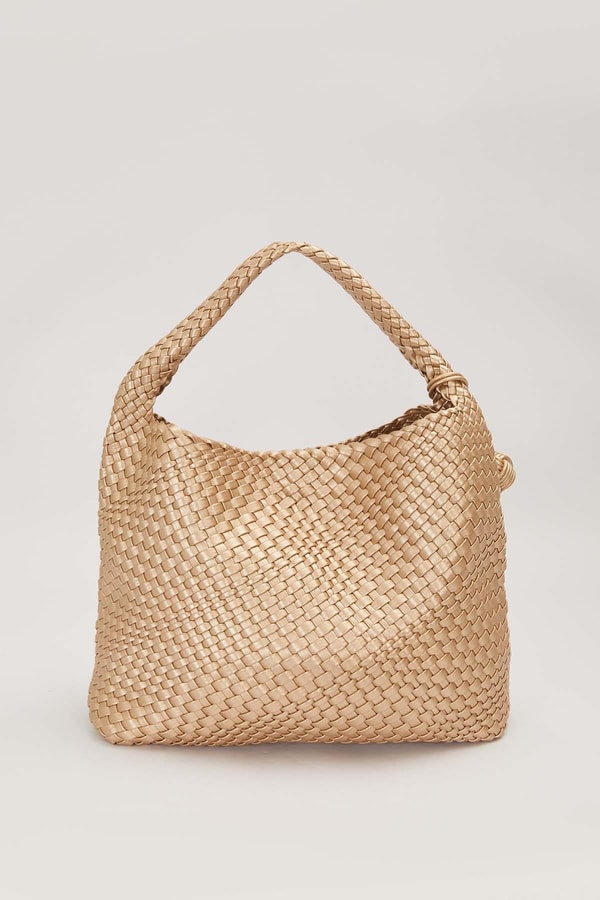 LevidorGold Kısa Askılı Örgü Model El Çantası