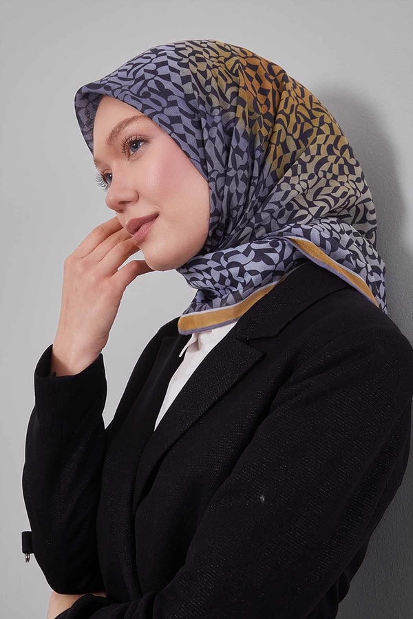 LevidorGold Renk Geçişli Desen Soft Eşarp